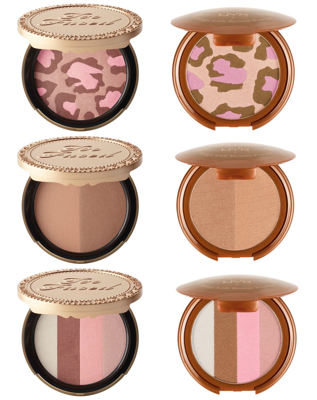 Best Too Faced Dupes! (Eye palettes, blushes, bronzers)