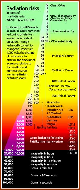 How Much Radiation Levels Of Millerem The