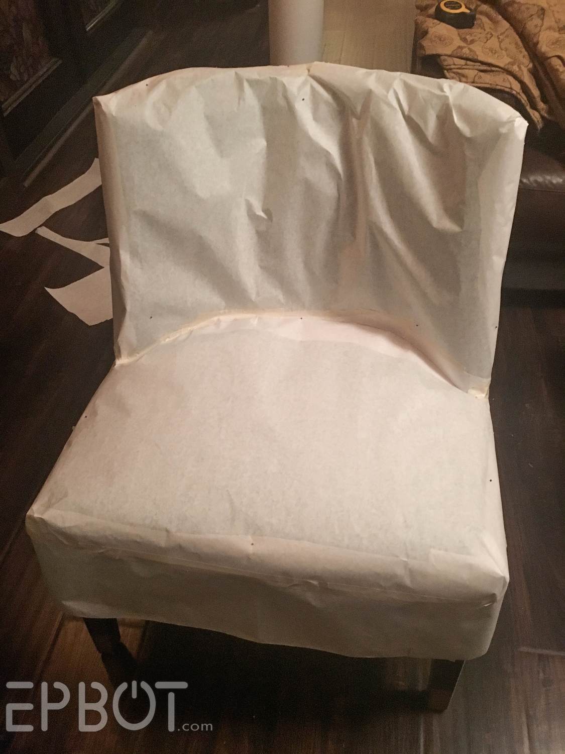 Epbot How I Made My First Chair Slipcovers With No Pattern