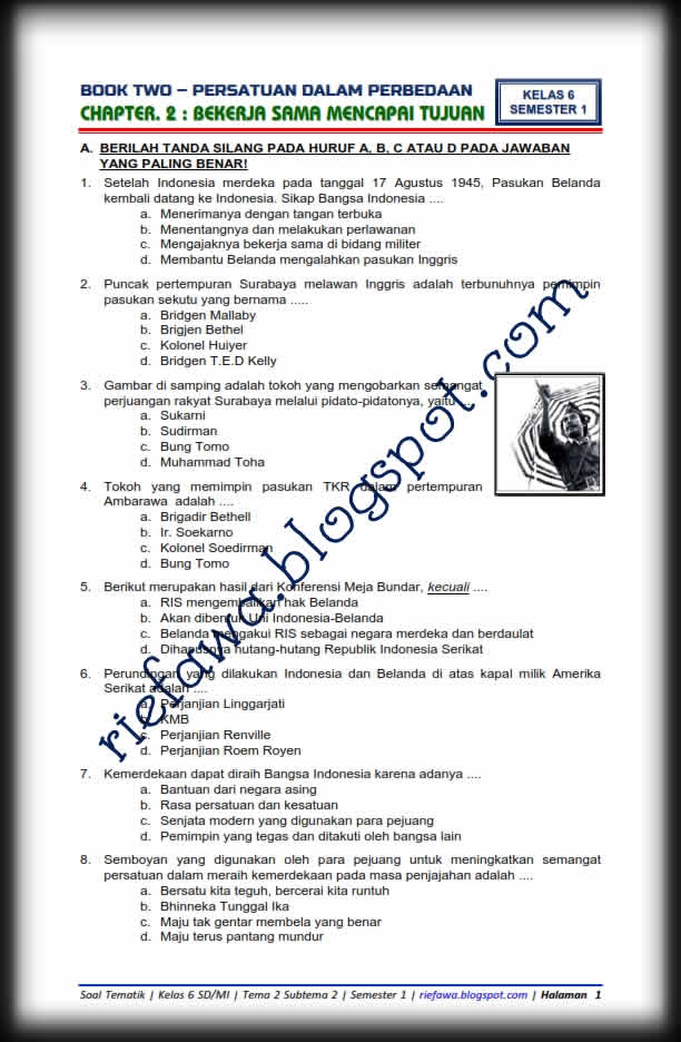 Buku Tematik Kelas 6 Tema 2 Persatuan Dalam Perbedaan Dunia Sekolah Buku Tematik Kelas 6 Tema 2 Persatuan Dalam Perbedaan Dunia Sekolah