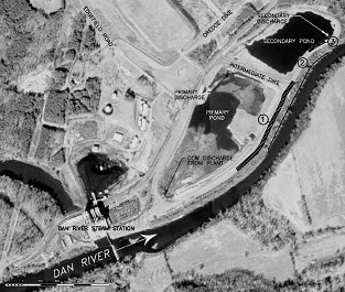 Duke Energy, Eden, North Carolina: Dan River site map.