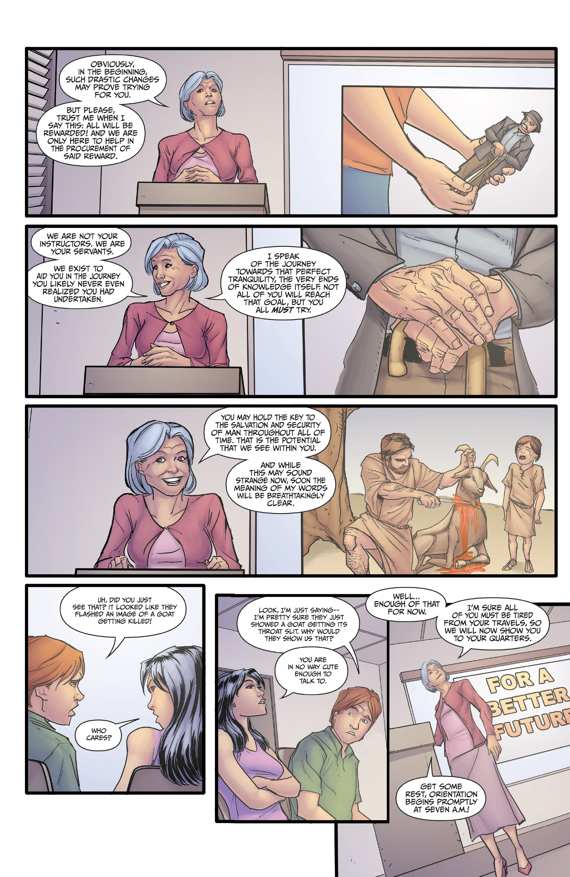 Read online Morning Glories comic -  Issue #1 - 32