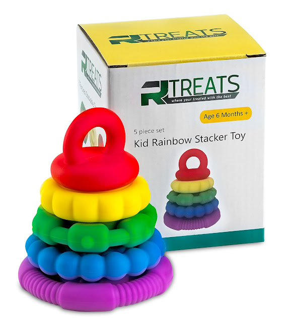 Rainbow stacker toy