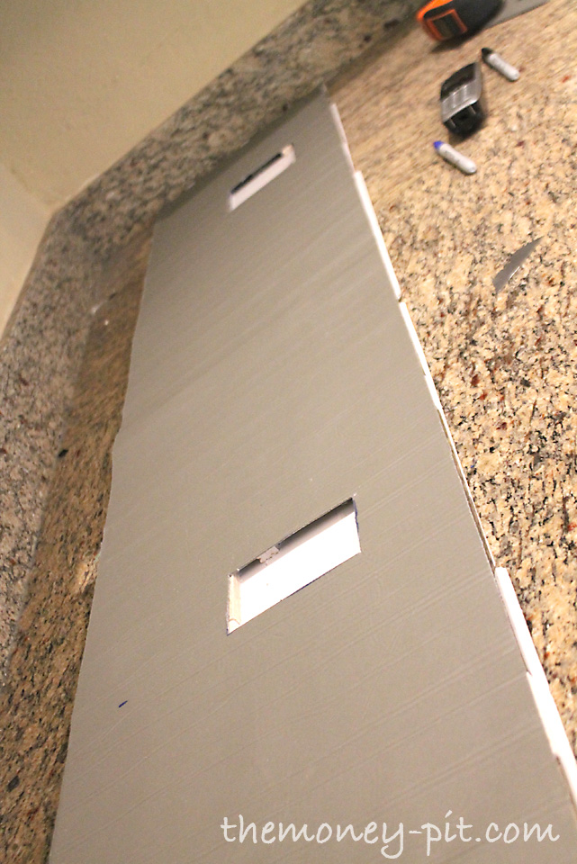 How To Install A Pencil Tile Backsplash And What It Costs The First Cut The Tile To Correct Length I Bought A Saw This But With Thin Pencil You Could Use Nippers For All Cuts