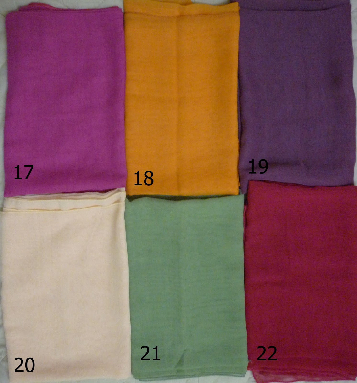 DiellaCollection: Single Color Tone Bawal Plain