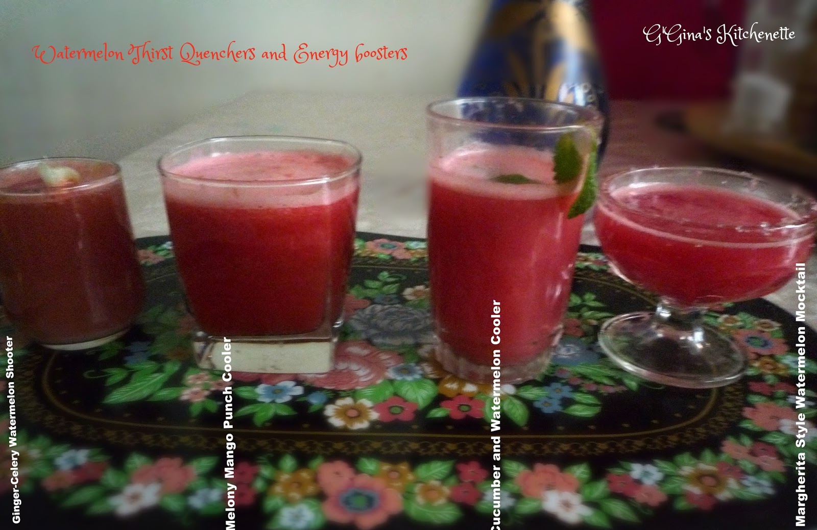 G'Gina's Summer Thirst Quenchers Watermelon Mocktails