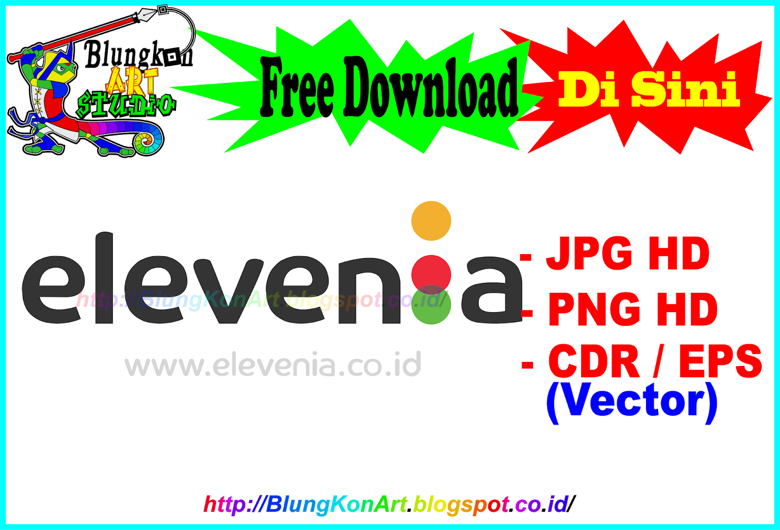Logo Elevenia Vector Coreldraw Cdr Eps Jpg Png Transparan Hd Blungkon Art Studio