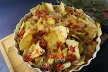 Pork and Pinto Nachos with Fire Roasted Tomatoes