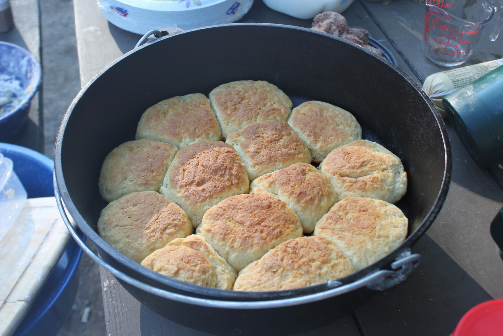 Matt and Erin's Dutch Oven Experiments Buttermilk Biscuits The Big Batch