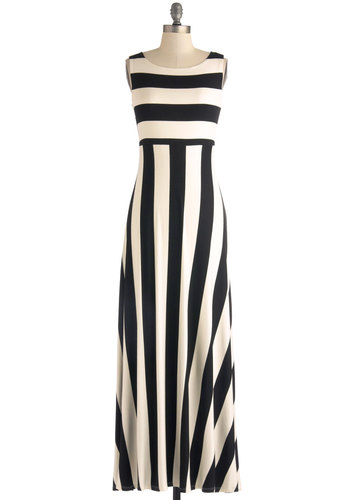 Beautiful Striped Sleeveless Maxi Dress - Fashion Accessories And Style