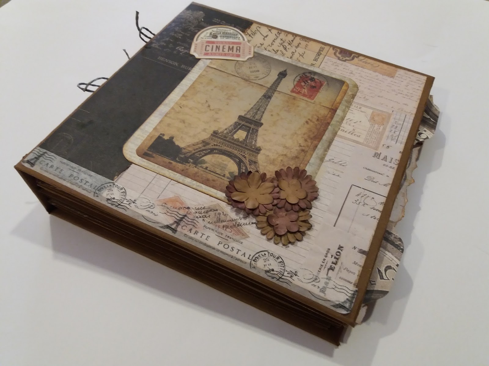 BeCreative Scrap Tutorial álbum vintage parte 2 con BasicCrea