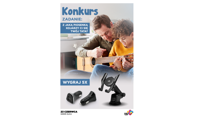 Do wygrania ładowarka + uchwyt samochodowy Konkurs
