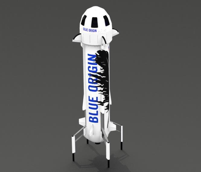 PAPERMAU: Blue Origin New Shepard Rocket Paper Model In 1/72 Scale ...