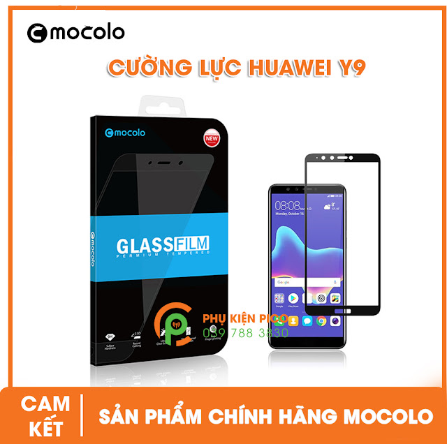 Kính cường lực điện thoại Huawei Y9 2018 full viền chính hãng Mocolo