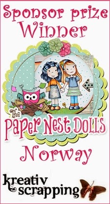 Jeg vant hos Paper Nest Doll House!