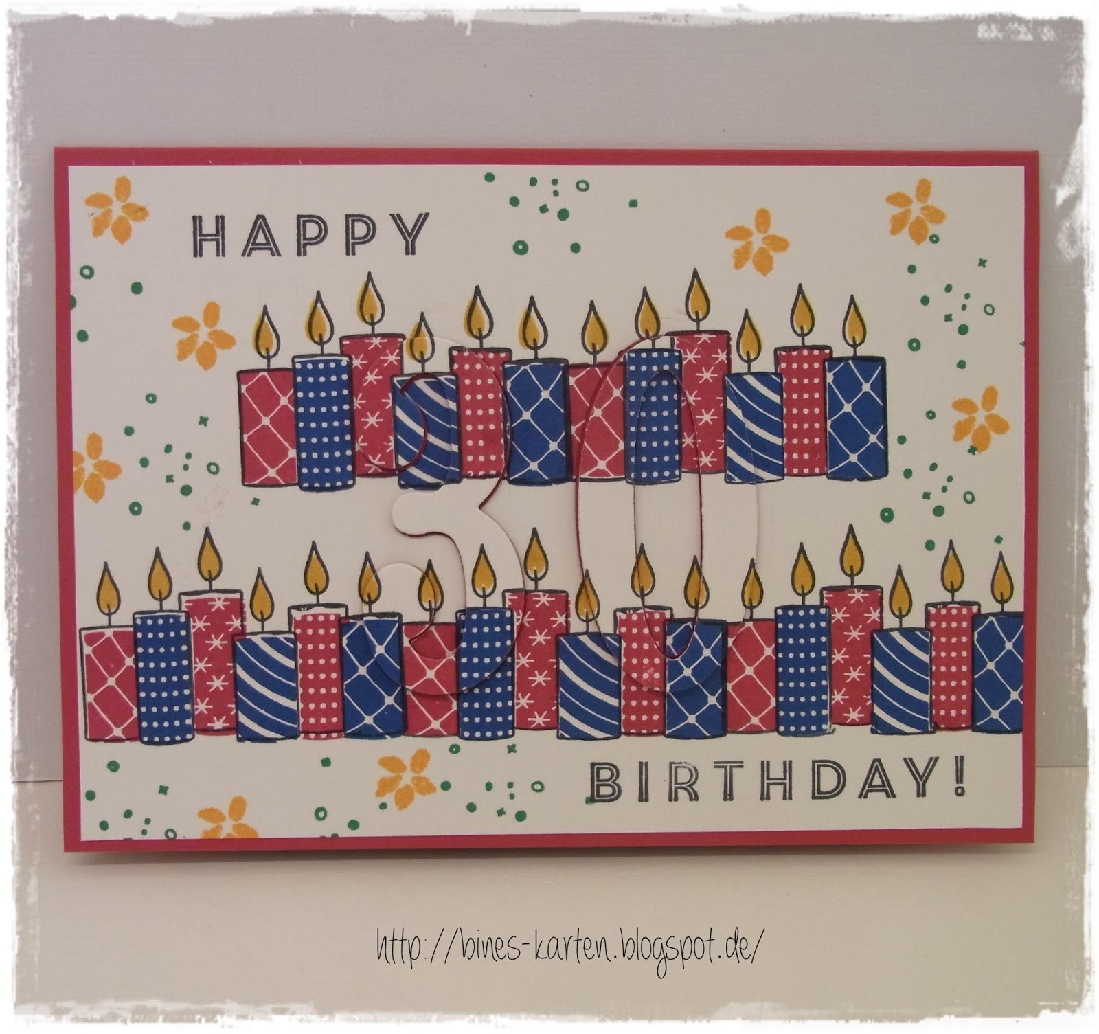 Bines Karten: Karte zum 30. Geburtstag