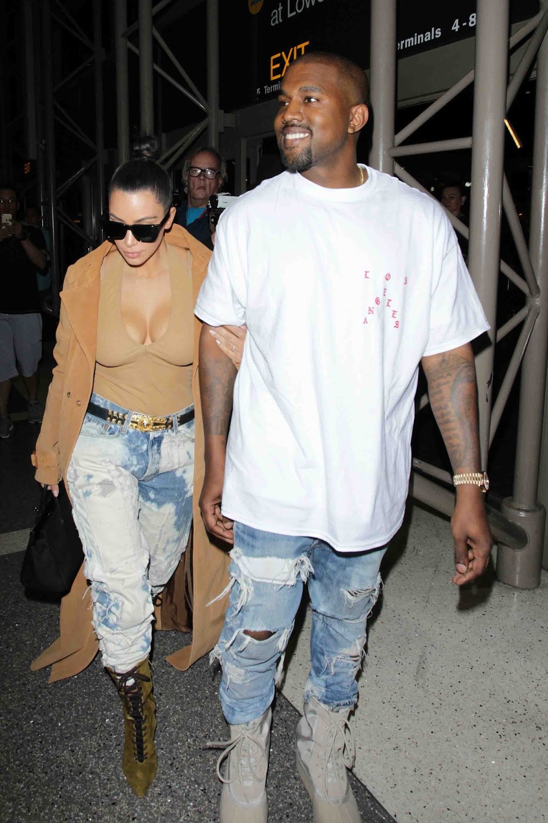 KANYE WEST SPOTTED WITH WHALE KARDASHIAN