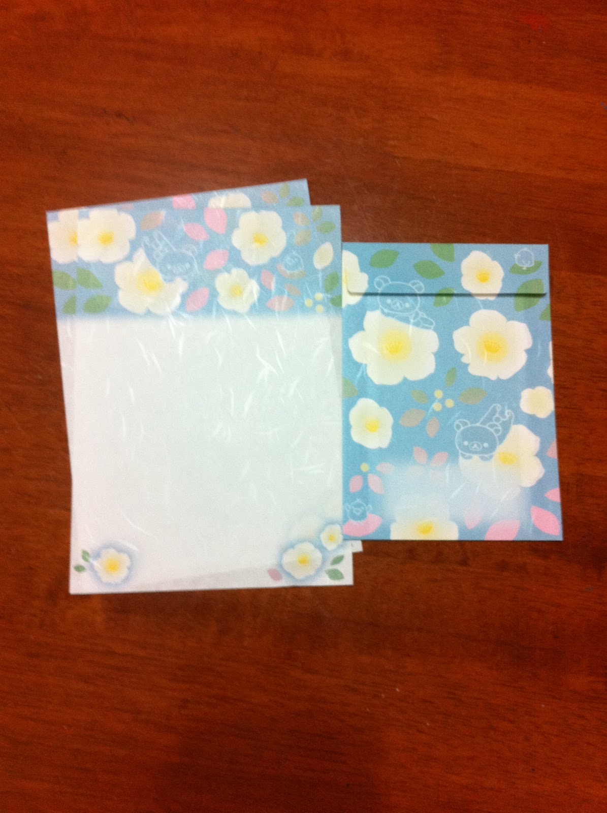 My Letter Garden Rilakkuma Japanese Letter Set 1