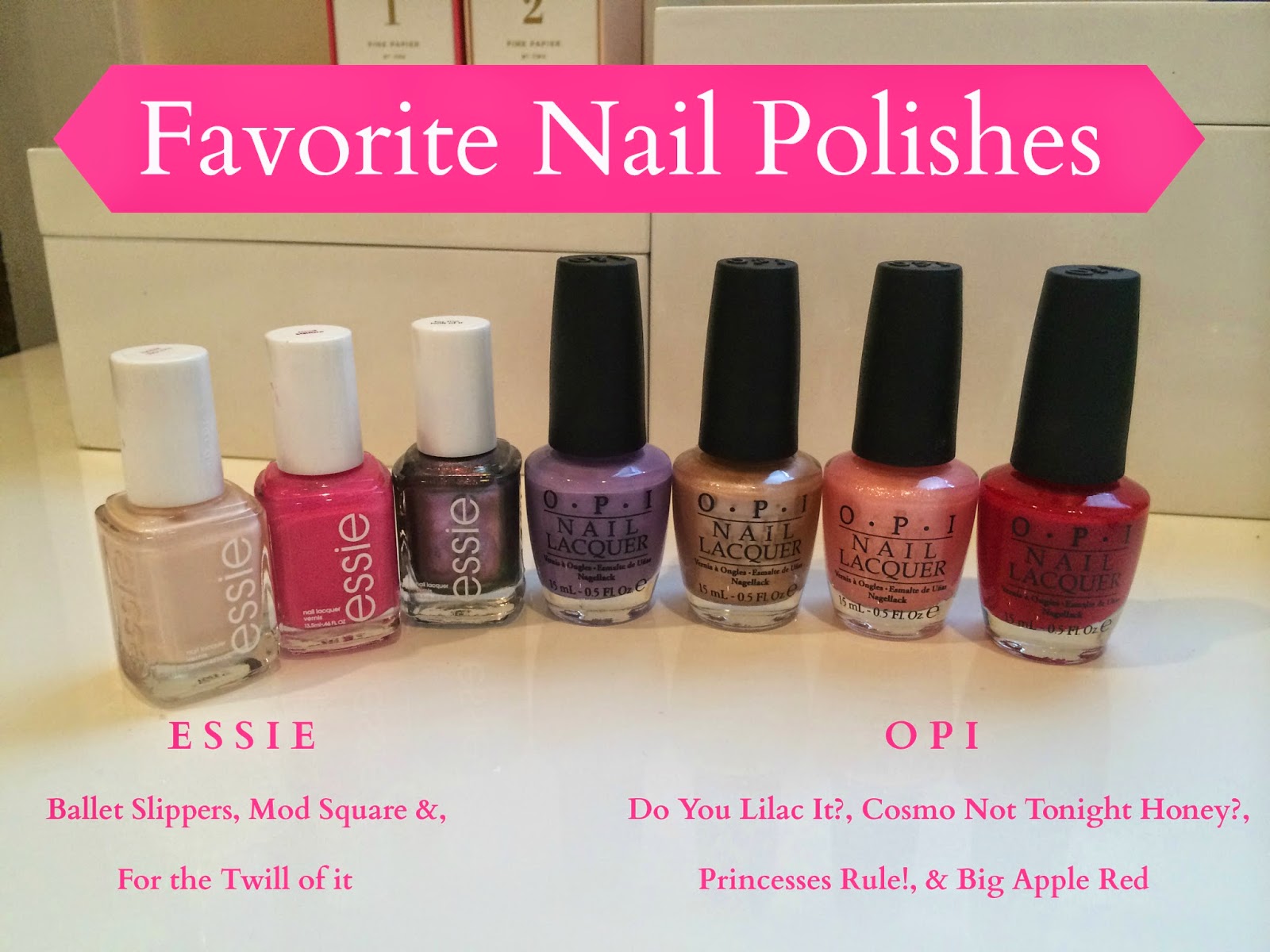 Style, Art and Grace Favorite Nail Polishes!