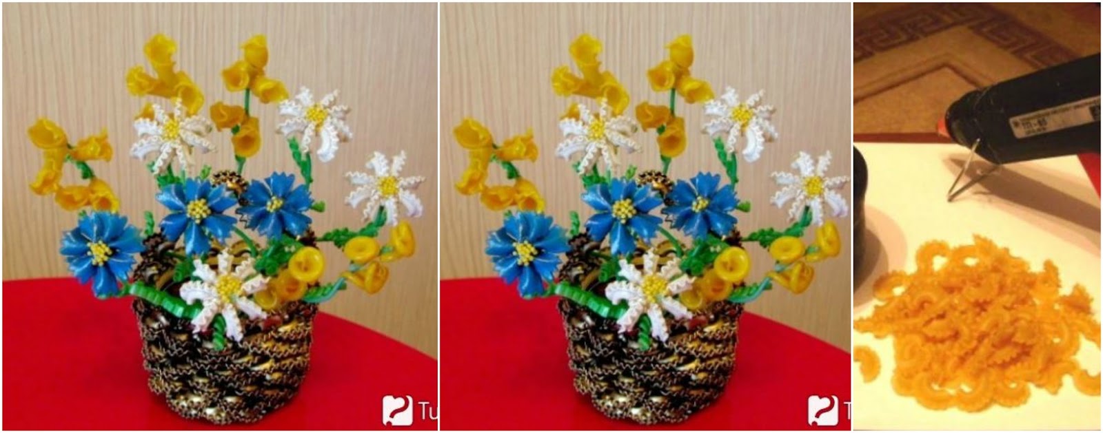 aprende cómo hacer adornos florales con pasta de fideos mimundomanual
