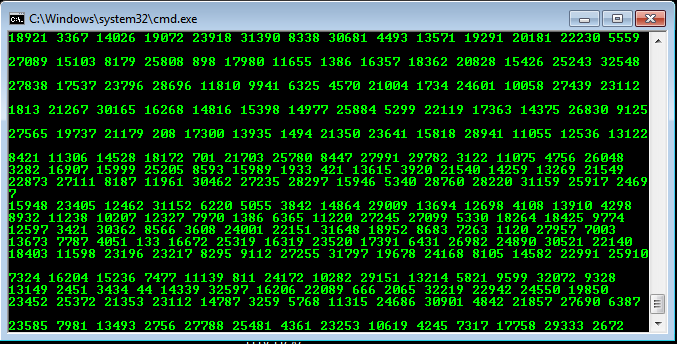 Batch run binary with all options