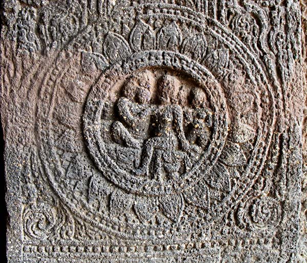 carvings from the aurangabad temple caves in India