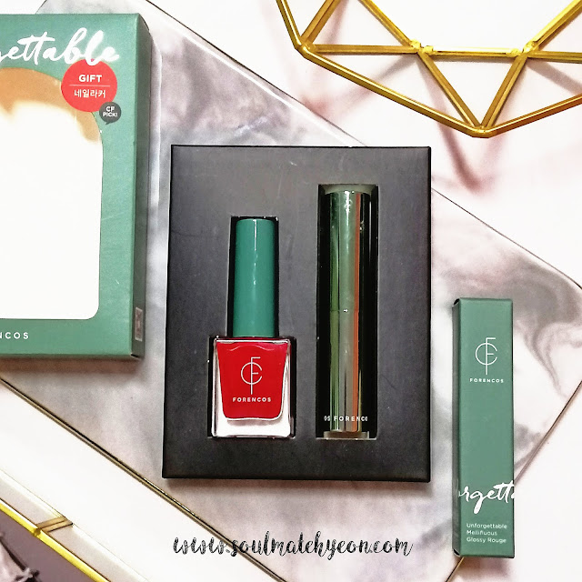 Review; Forencos' Unforgettable Rouge & Nail Lacquer Gift Set