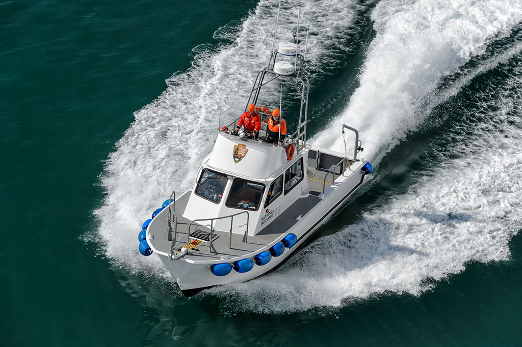 National Park Service "Serac" 53 foot Class M/V Modutec Fiberglass boat