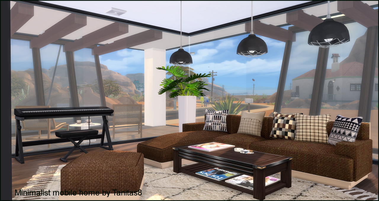 Sims 4 CC's The Best Minimalist mobile home by Tanita