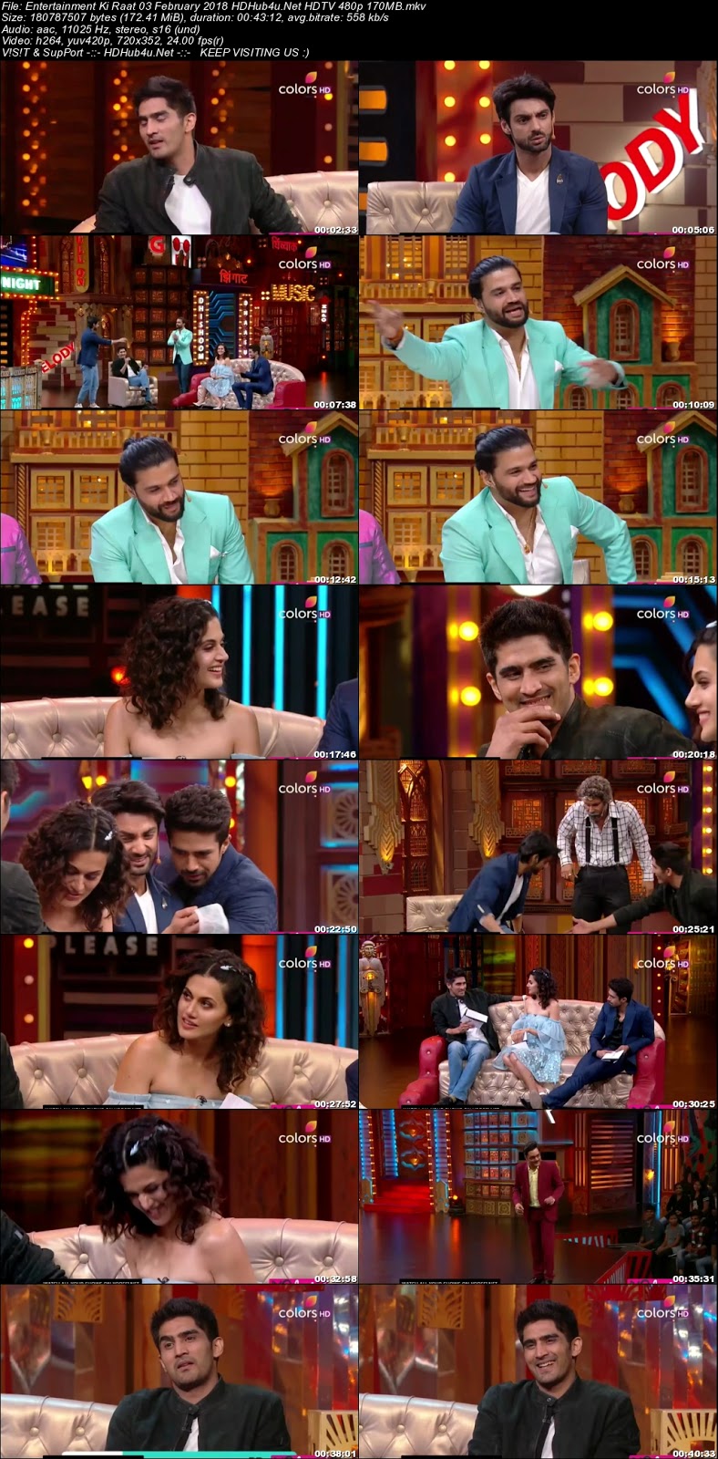 Entertainment Ki Raat 3rd February 2018 480p HDTV 170MB Download