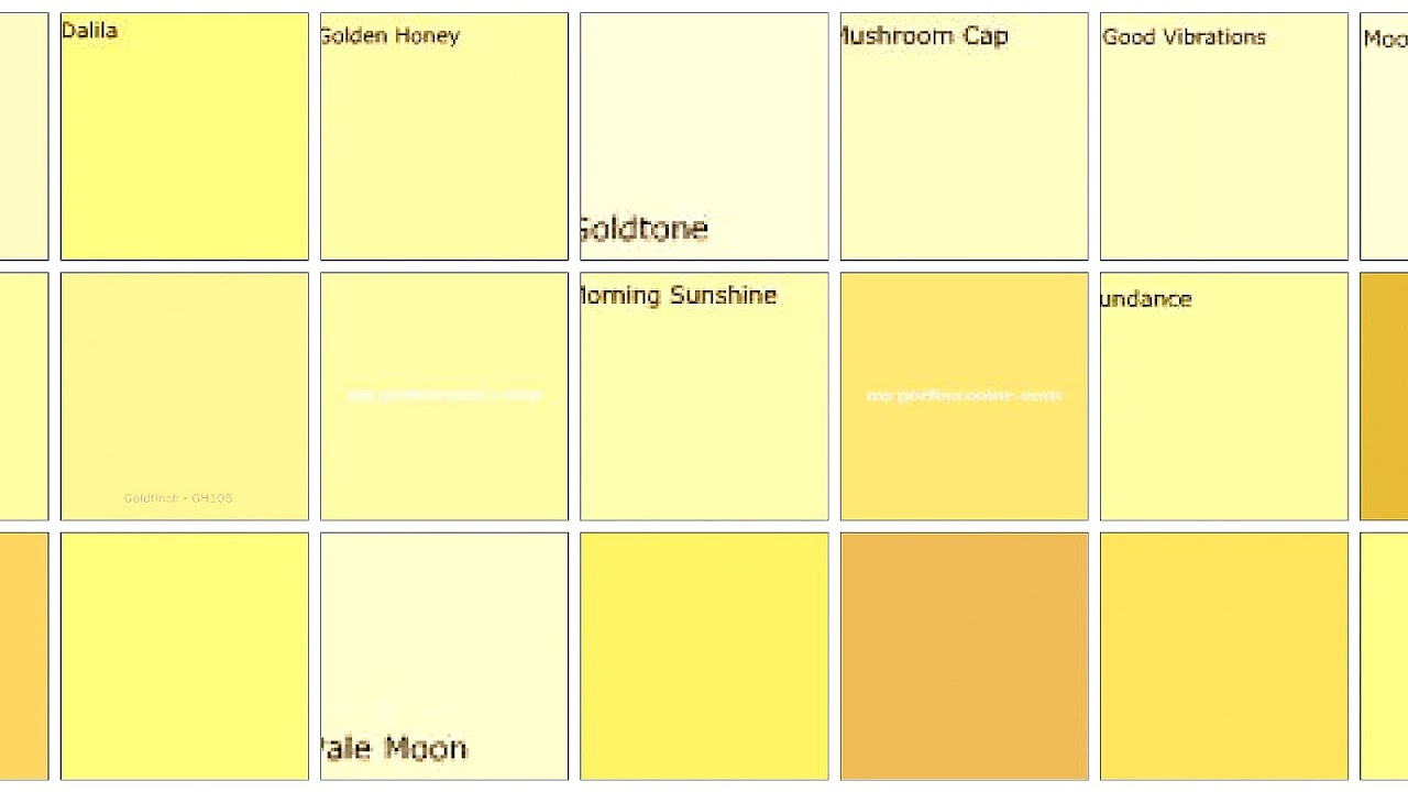 Mellow Yellow Paint Yellow Choices