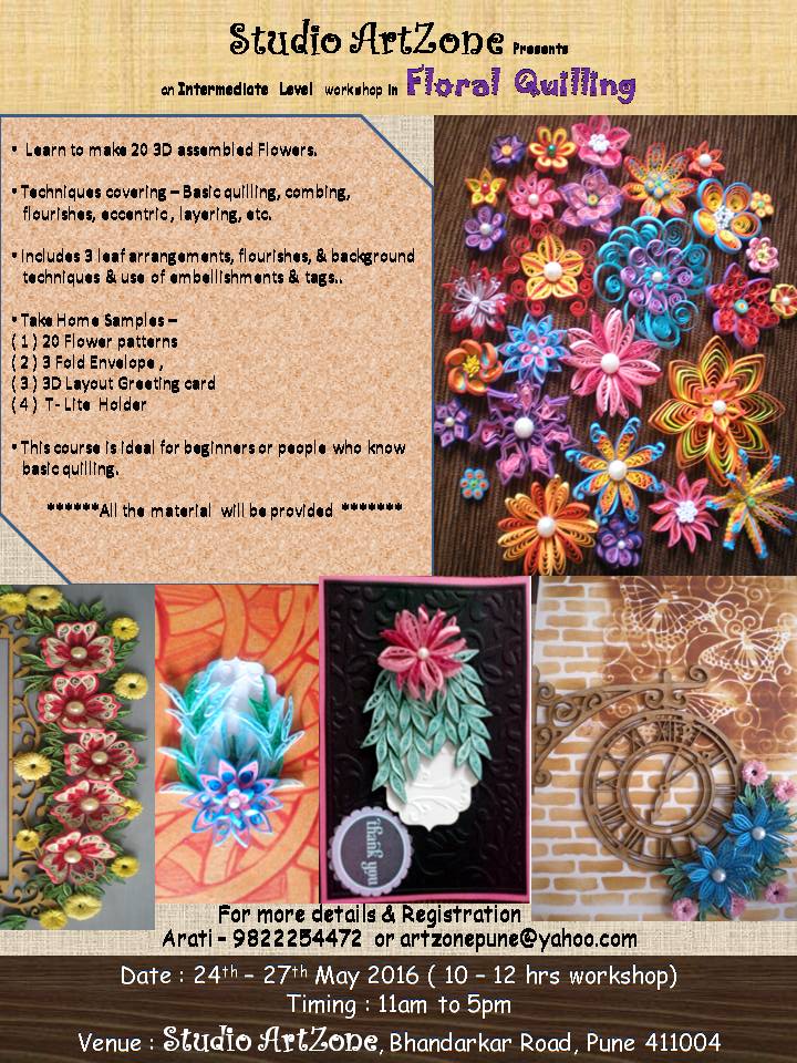 Studio Artzone , Pune Floral Quilling