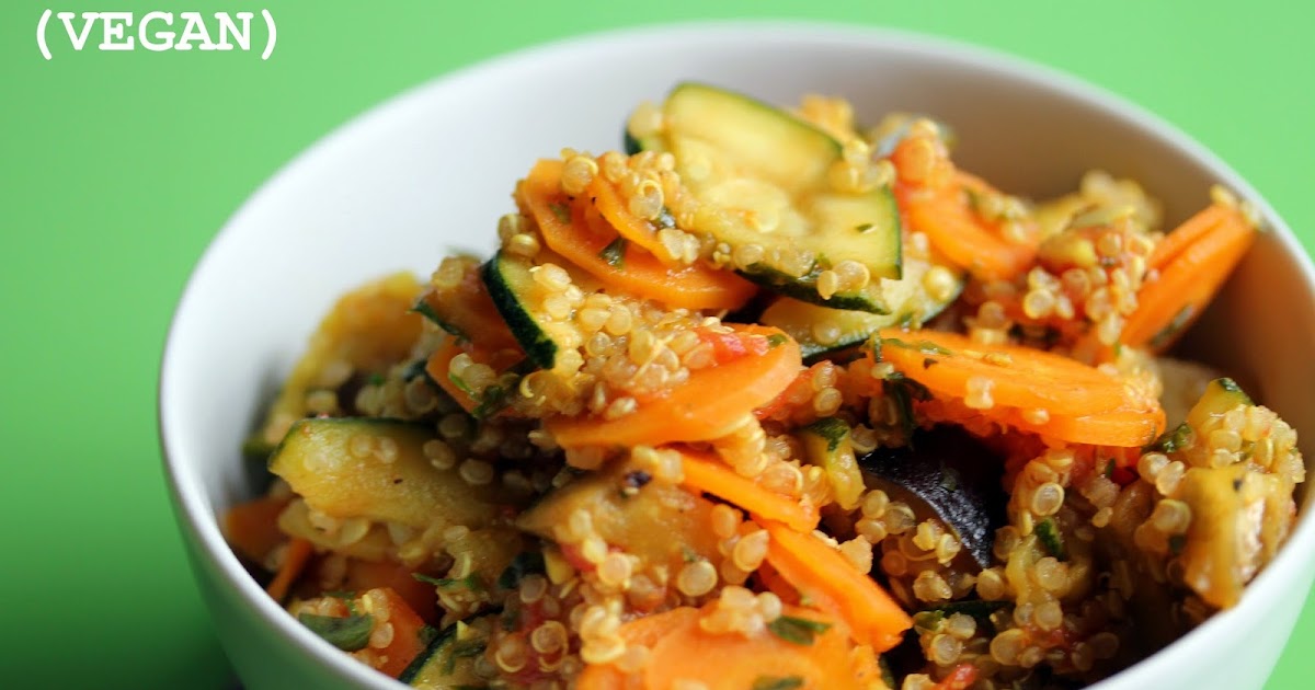 Sachen die glücklich machen: Quinoa mit Gemüse (VEGAN)