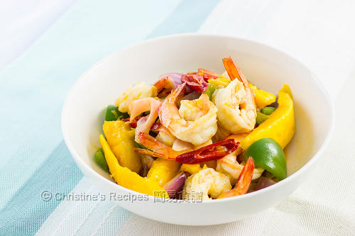 芒果炒蝦球 Stir Fried Prawns with Mango02