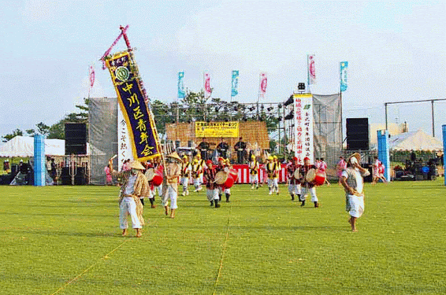 Nakagawa, Eisa team,dancers