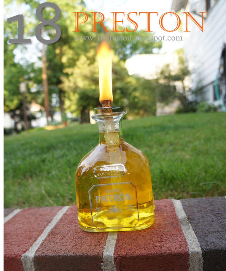 18 Preston The Liquor Bottle Tiki Torch