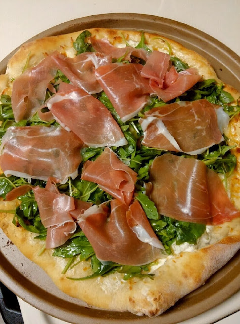 Pizza Night - Arugula Pizza with Prosciutto | Taste As You Go