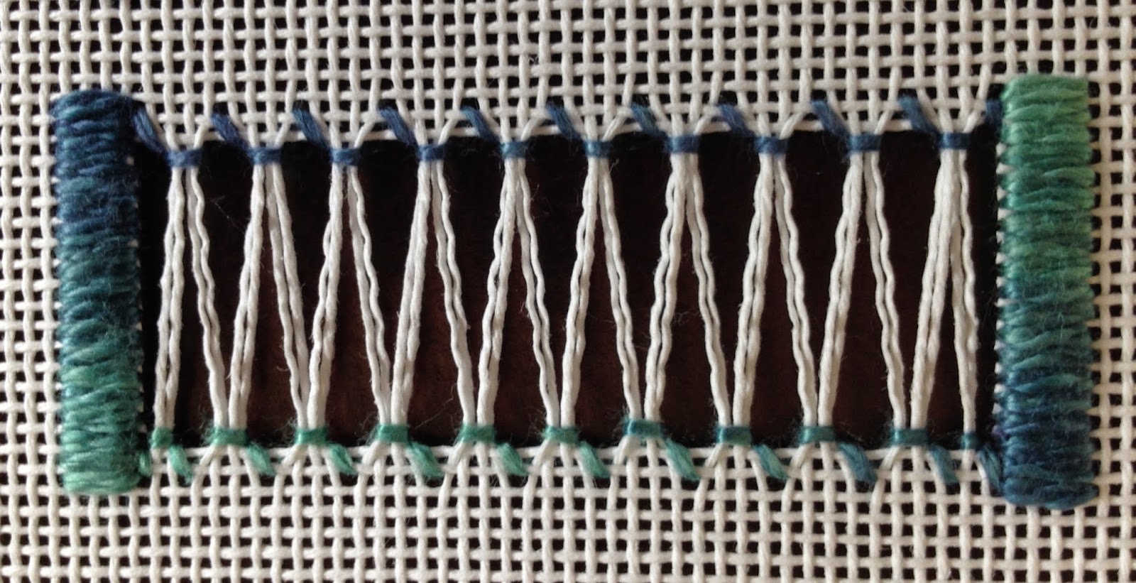 Brenda's Needlepoint Studio Drawn Thread Class 5/5/15