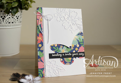 Love and Affection, Stampin' Up! Artisan Design Team blog hop, Affectionately Yours Papers and Embossing Folders, Copper powder, Papercraft by Jennifer Frost