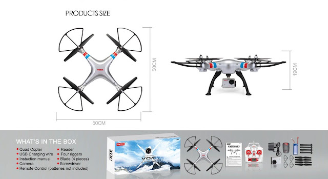 Spesifikasi SYMA X8G Professional Modern Drone - OmahDrone