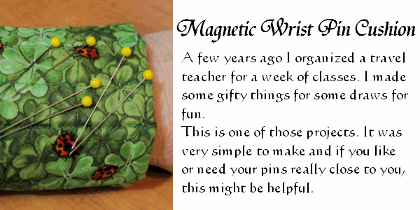 Magnetic Wrist Pin Cushioni