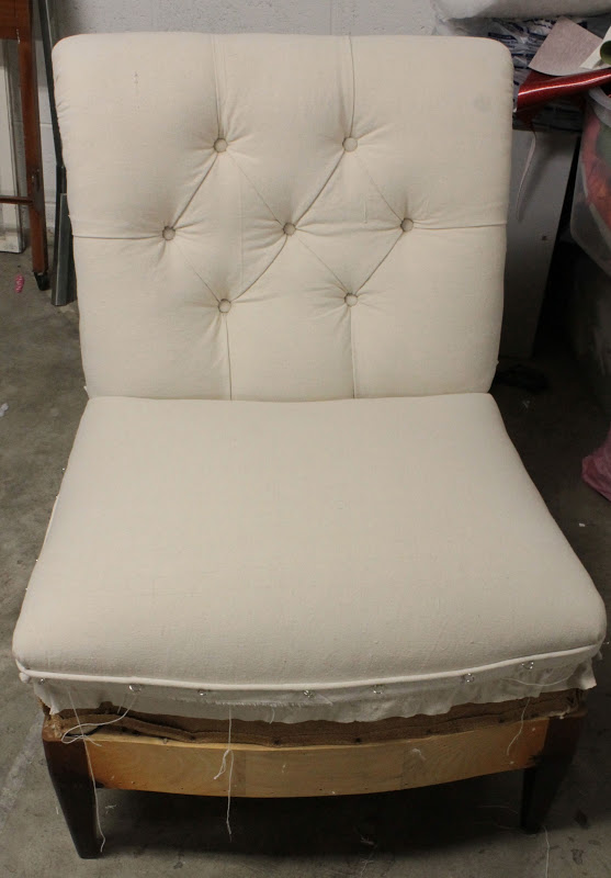 VanHook & Co. Reupholstering a Slipper Chair