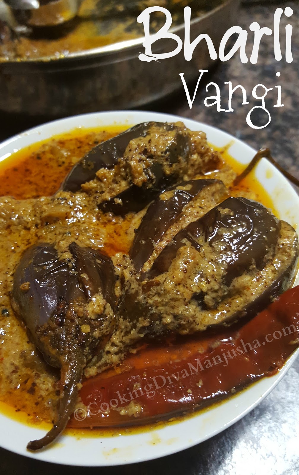 Bharli Vangi A Maharashtrian eggplant stuffed recipe