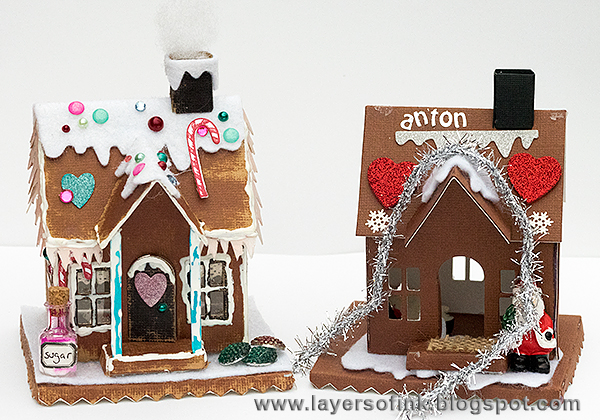 Layers of ink - Make your own paper Gingerbread House by Anna-Karin