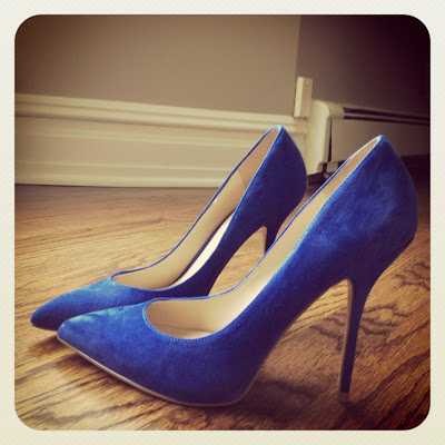 by Allison: Outfit Idea: My Blue Suede Shoes