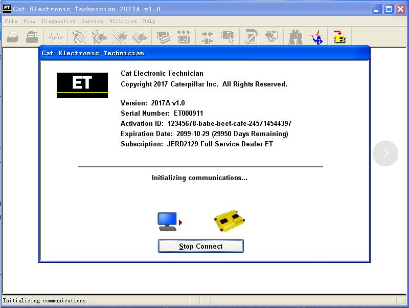 Caterpillar ET 3 Software 2017A Caterpillar Electronic Technician Software