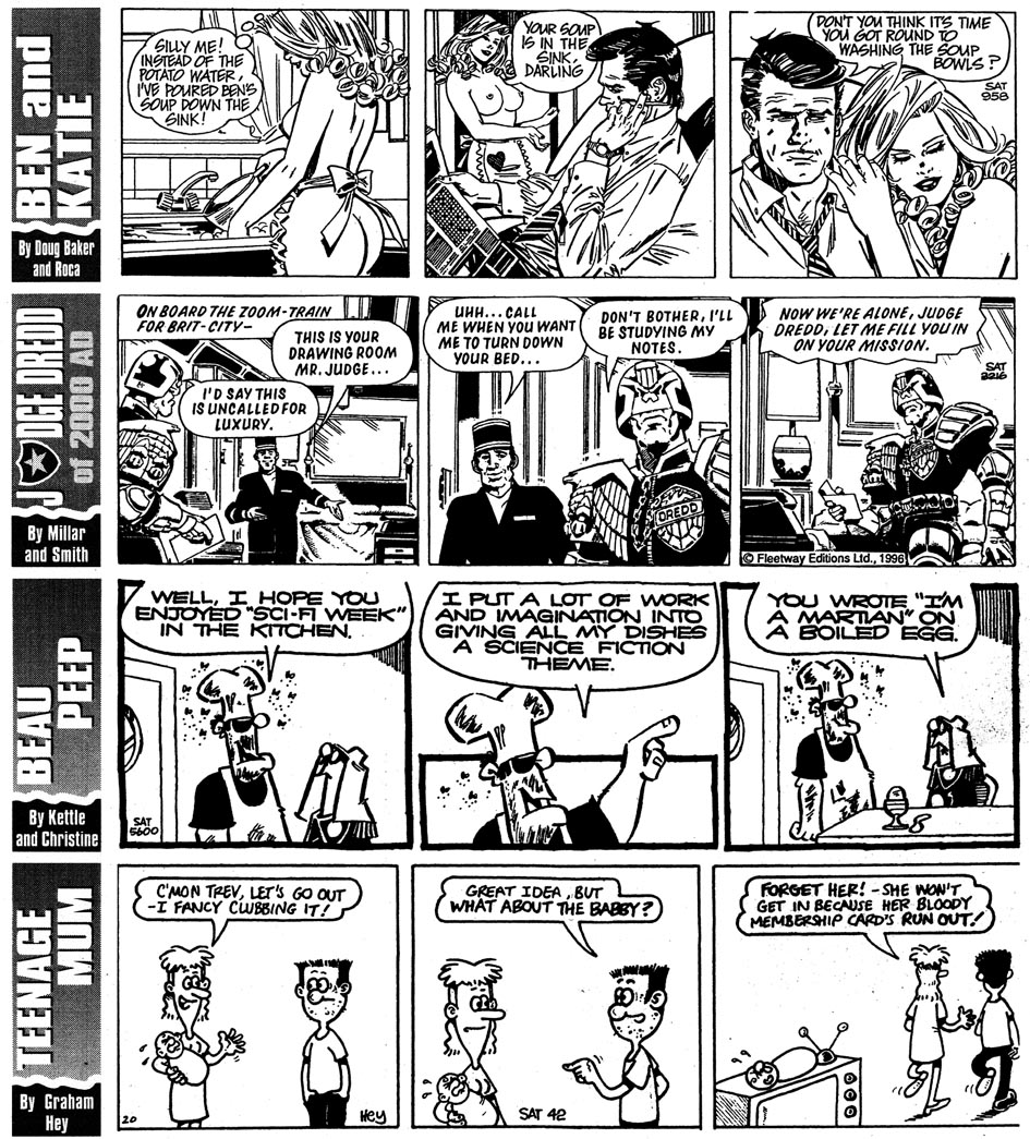 Bear Alley Newspaper strips of the