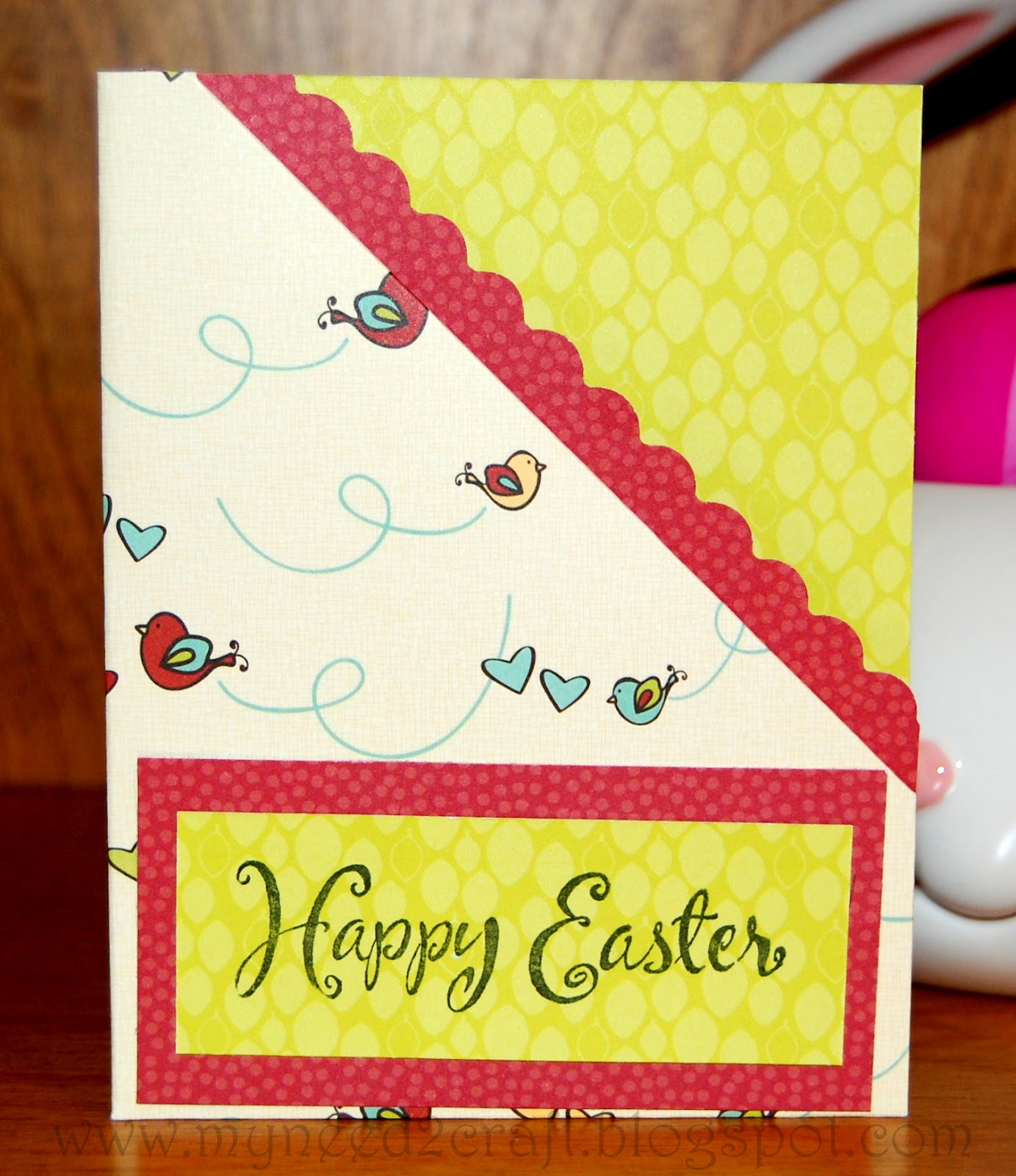 MyNeed2Craft by Terri Deavers: Easter card from my parents...