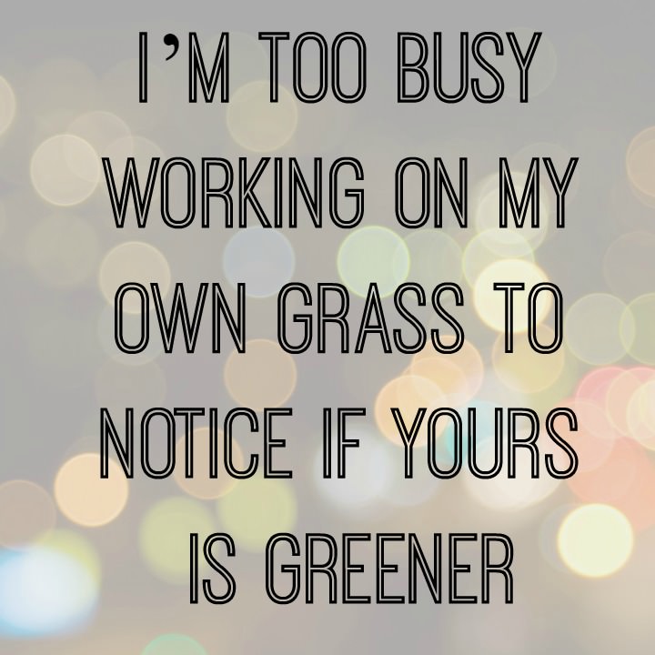 too busy working on my own grass... | Life as an Hourglass | UK ...