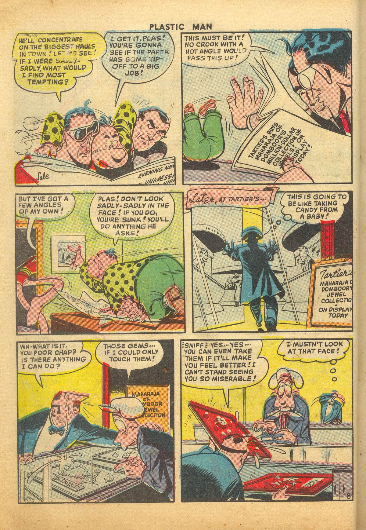 Read online Plastic Man (1943) comic -  Issue #20 - 10